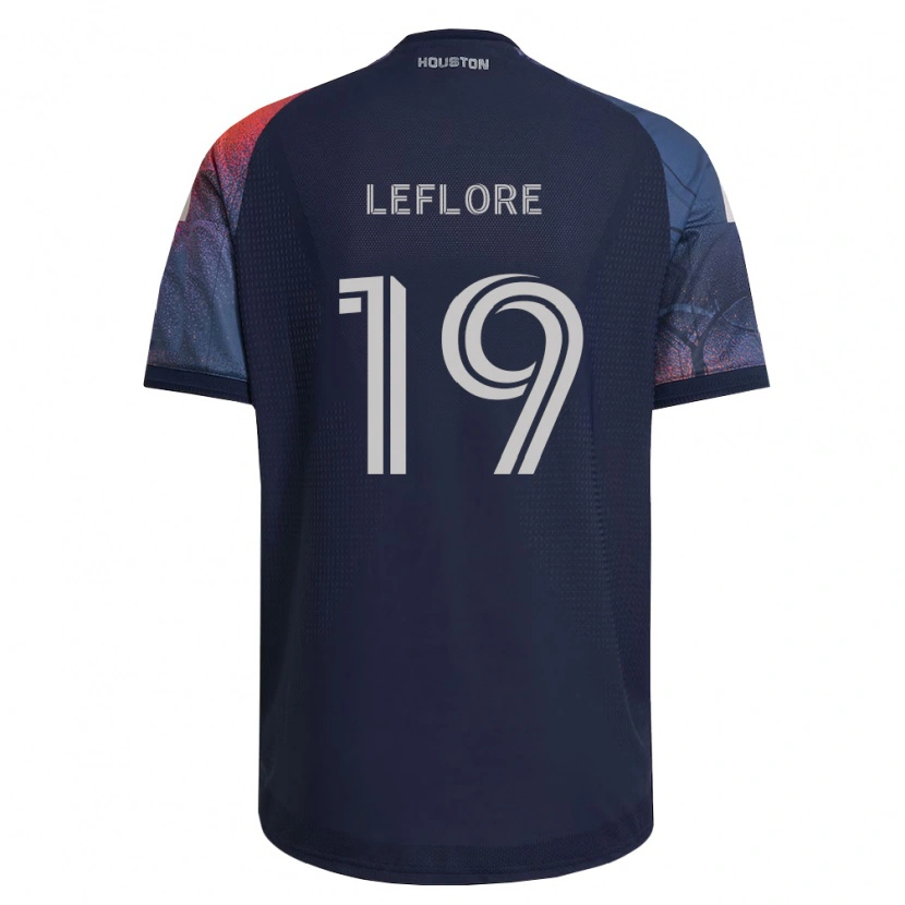 Danxen Dětské Isaiah Leflore #19 Tmavě Modrá Bílá Oranžová Daleko Hráčské Dresy 2026/27 Dres