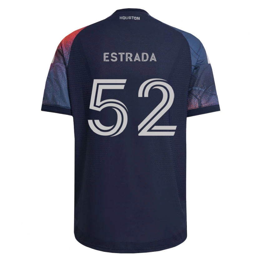 Danxen Dětské Jorge Estrada #52 Tmavě Modrá Bílá Oranžová Daleko Hráčské Dresy 2026/27 Dres