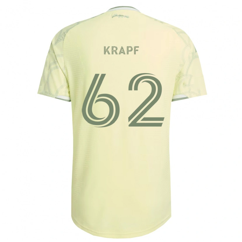 Danxen Dětské Andrew Krapf #62 Béžová Bílá Daleko Hráčské Dresy 2026/27 Dres