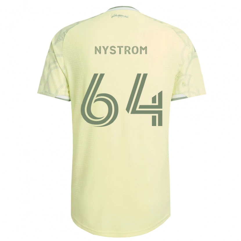 Danxen Dětské August Nystrom #64 Béžová Bílá Daleko Hráčské Dresy 2026/27 Dres