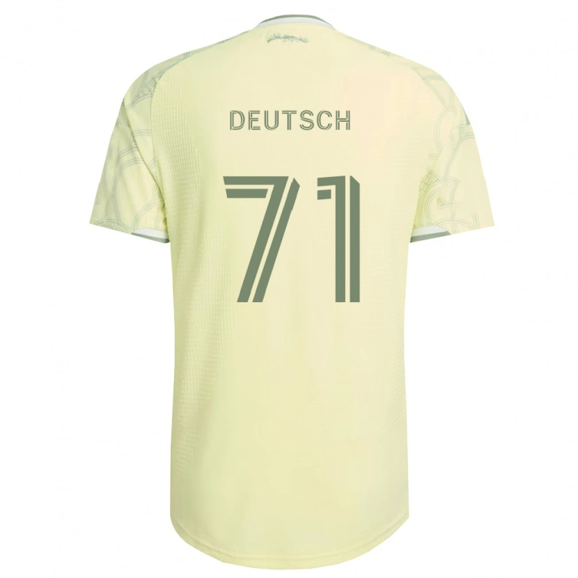 Danxen Dětské Maverick Deutsch #71 Béžová Bílá Daleko Hráčské Dresy 2026/27 Dres