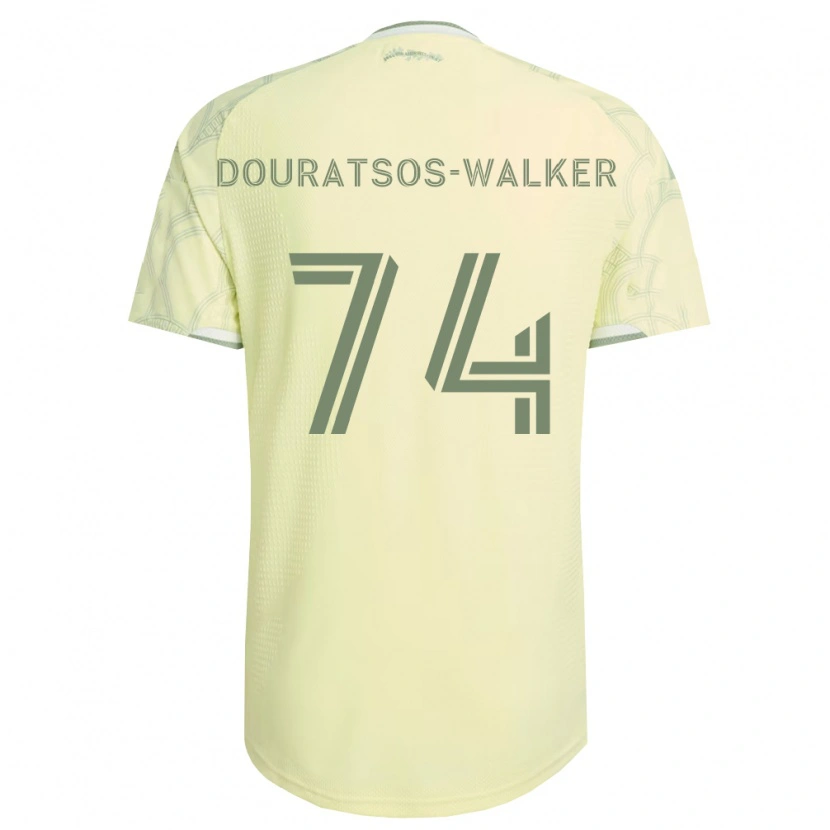 Danxen Dětské Elias Douratsos-Walker #74 Béžová Bílá Daleko Hráčské Dresy 2026/27 Dres