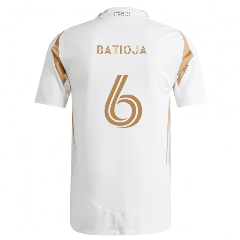 Danxen Dětské Jeremy Batioja #6 Bílá Hnědá Daleko Hráčské Dresy 2026/27 Dres