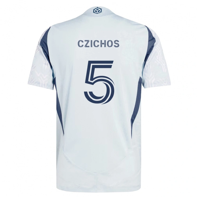 Danxen Dětské Rafael Czichos #5 Modrá Šedá Bílá Daleko Hráčské Dresy 2026/27 Dres