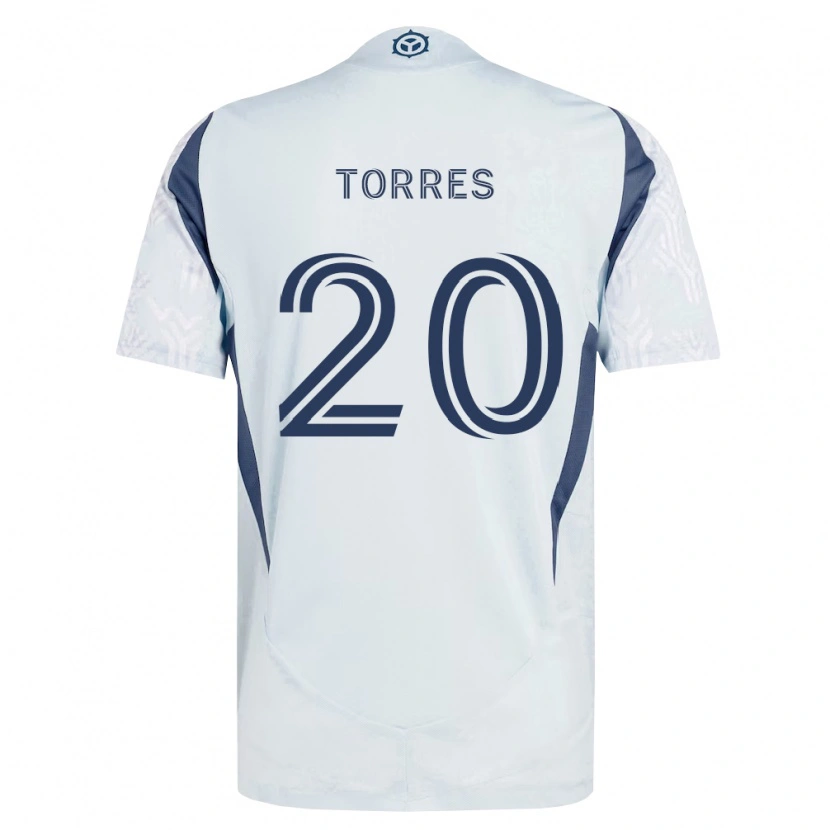 Danxen Dětské Jairo Torres #20 Modrá Šedá Bílá Daleko Hráčské Dresy 2026/27 Dres
