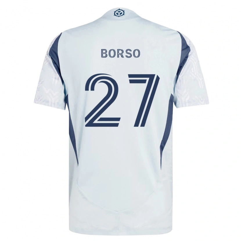 Danxen Dětské Dylan Borso #27 Modrá Šedá Bílá Daleko Hráčské Dresy 2026/27 Dres