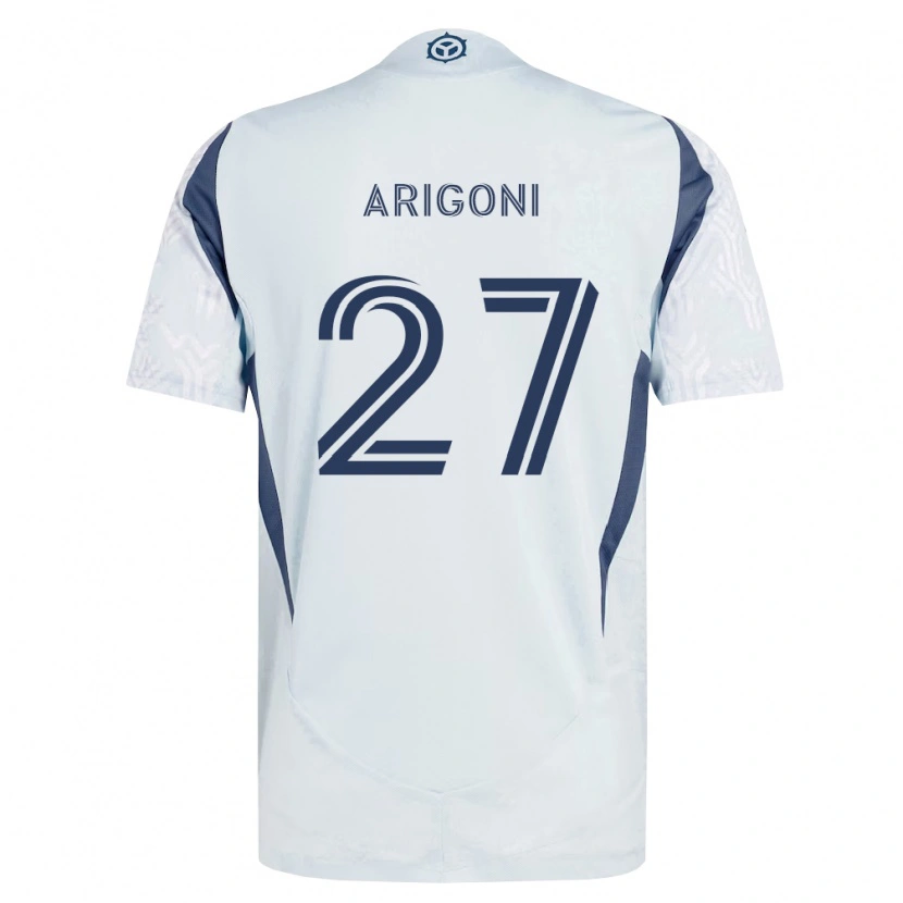 Danxen Dětské Allan Arigoni #27 Modrá Šedá Bílá Daleko Hráčské Dresy 2026/27 Dres