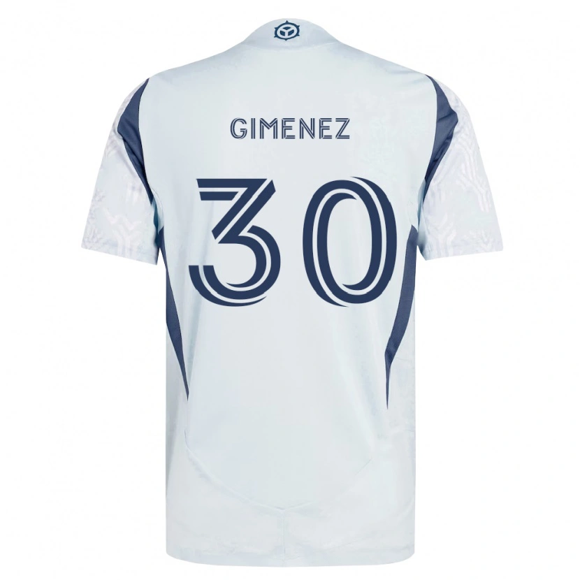 Danxen Dětské Gastón Giménez #30 Modrá Šedá Bílá Daleko Hráčské Dresy 2026/27 Dres