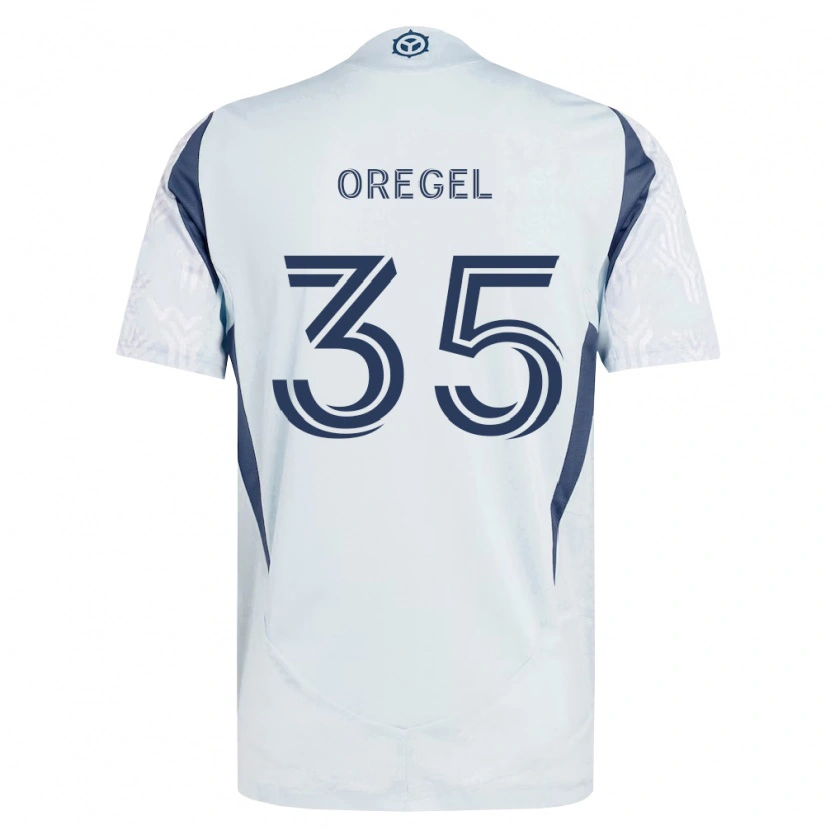 Danxen Dětské Sergio Oregel #35 Modrá Šedá Bílá Daleko Hráčské Dresy 2026/27 Dres