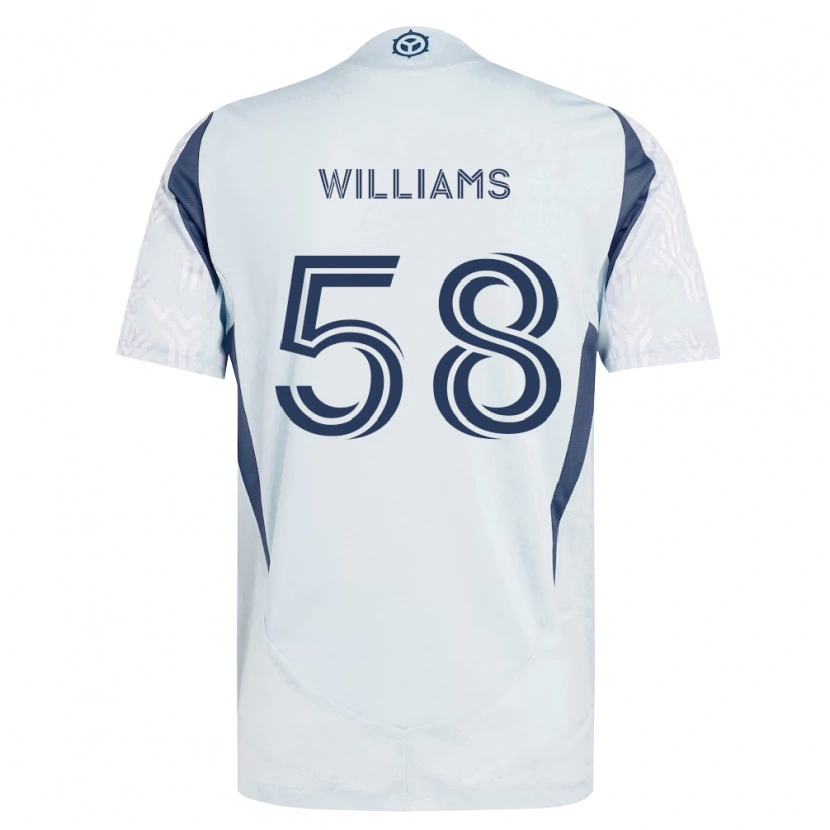 Danxen Dětské Brody Williams #58 Modrá Šedá Bílá Daleko Hráčské Dresy 2026/27 Dres