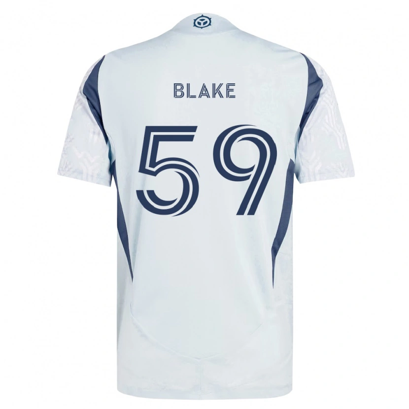 Danxen Dětské Romain Blake #59 Modrá Šedá Bílá Daleko Hráčské Dresy 2026/27 Dres