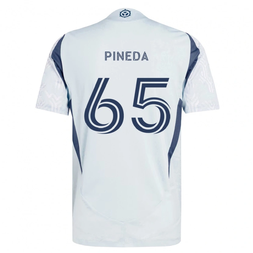 Danxen Dětské Oscar Pineda #65 Modrá Šedá Bílá Daleko Hráčské Dresy 2026/27 Dres