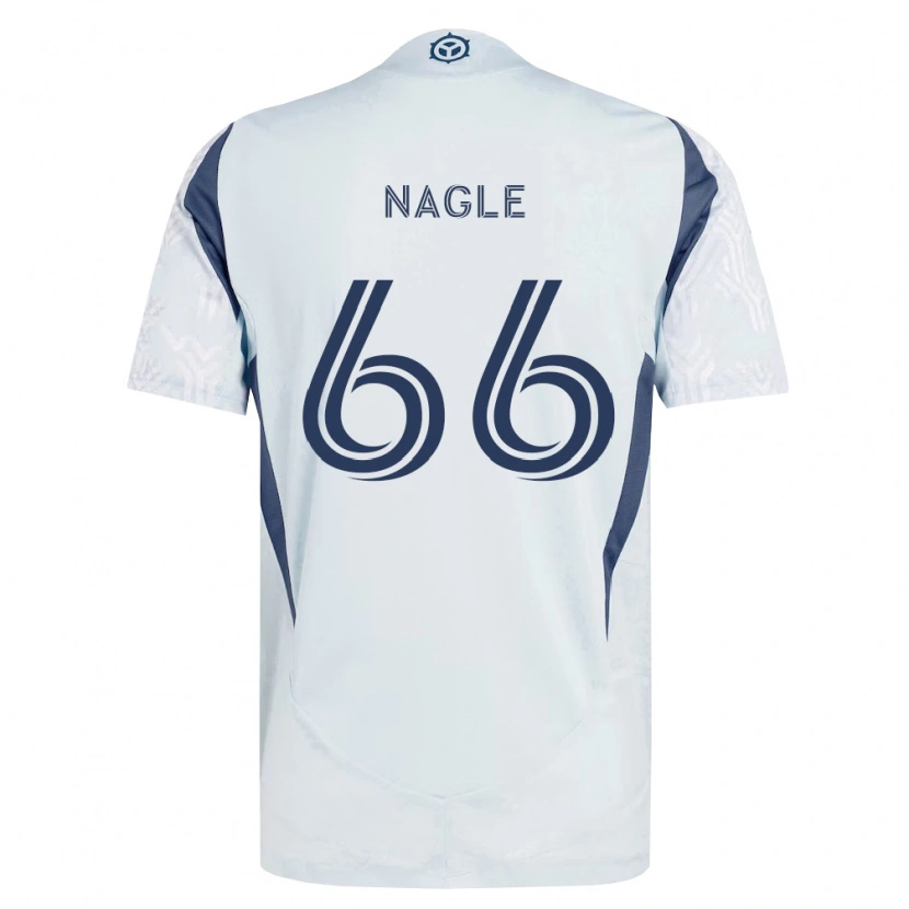 Danxen Dětské Chase Nagle #66 Modrá Šedá Bílá Daleko Hráčské Dresy 2026/27 Dres