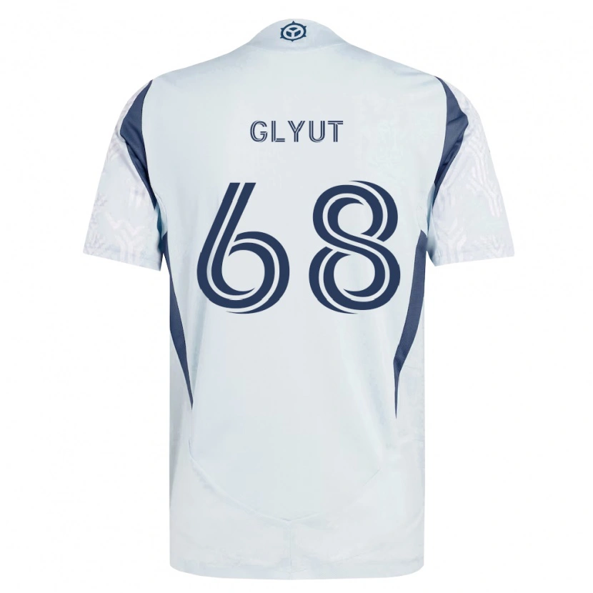 Danxen Dětské Vitaliy Glyut #68 Modrá Šedá Bílá Daleko Hráčské Dresy 2026/27 Dres
