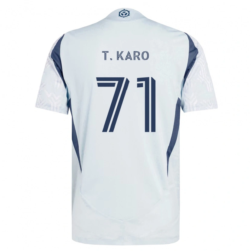 Danxen Dětské David Tchétchao Karo #71 Modrá Šedá Bílá Daleko Hráčské Dresy 2026/27 Dres