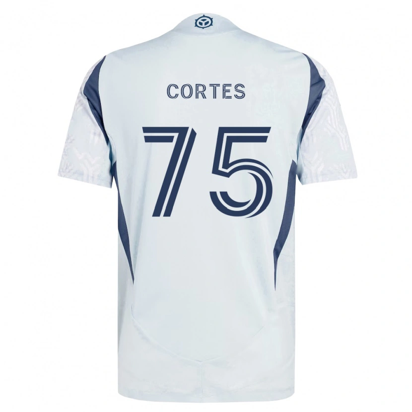 Danxen Dětské Tomas Cortes #75 Modrá Šedá Bílá Daleko Hráčské Dresy 2026/27 Dres