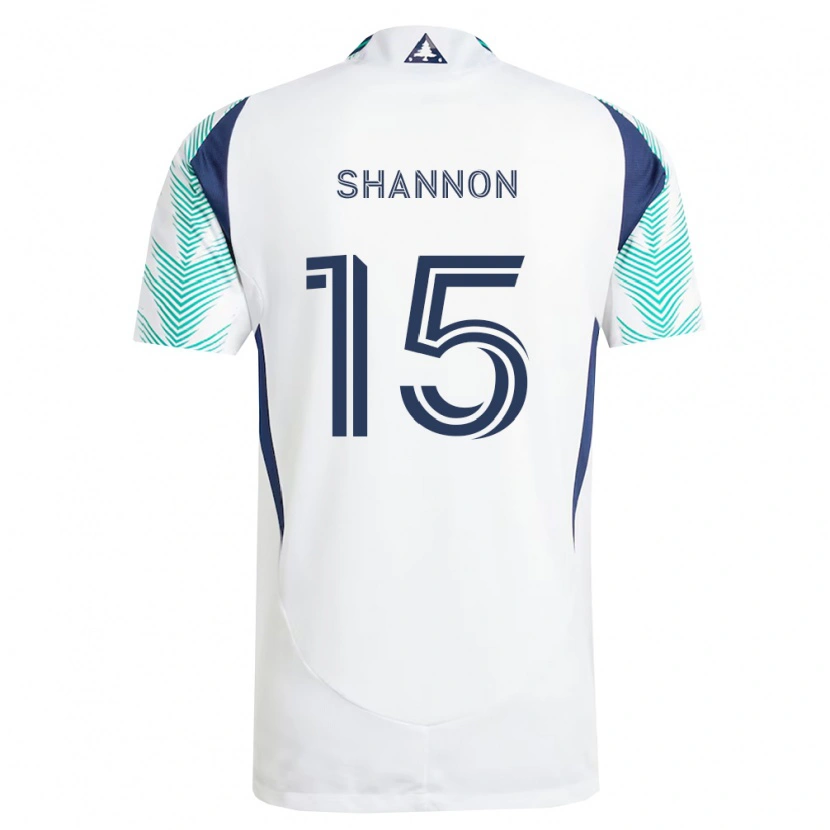 Danxen Dětské Jake Shannon #15 Bílá Tmavě Modrá Světle Zelená Daleko Hráčské Dresy 2026/27 Dres