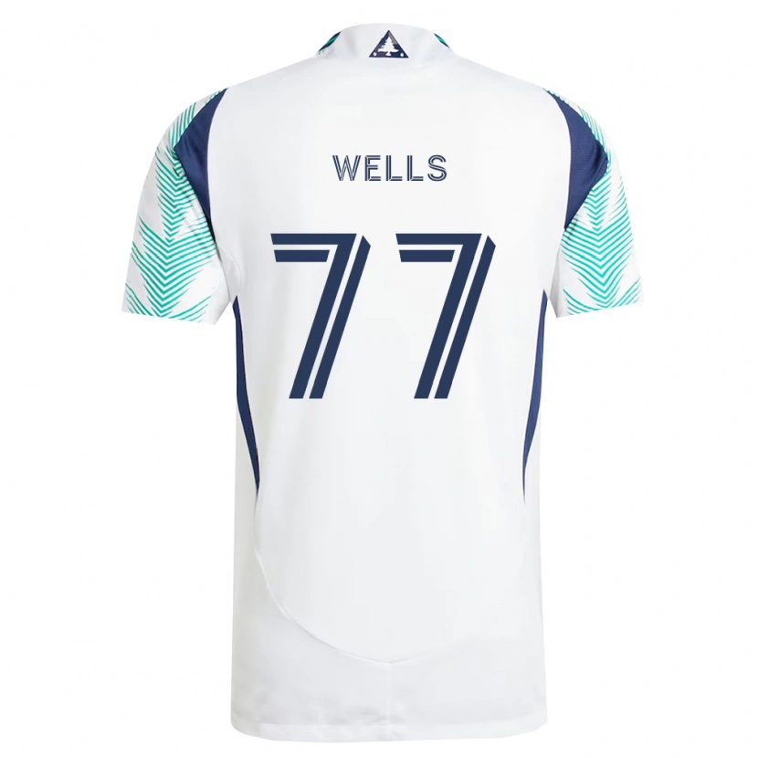 Danxen Dětské Makai Wells #77 Bílá Tmavě Modrá Světle Zelená Daleko Hráčské Dresy 2026/27 Dres