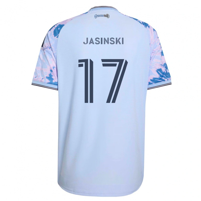 Danxen Dětské Jack Jasinski #17 Královsky Modrá Bílá Černá Daleko Hráčské Dresy 2026/27 Dres