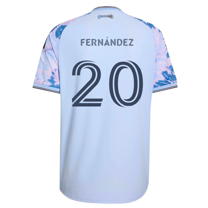 Danxen Dětské Nick Fernández #20 Královsky Modrá Bílá Černá Daleko Hráčské Dresy 2026/27 Dres