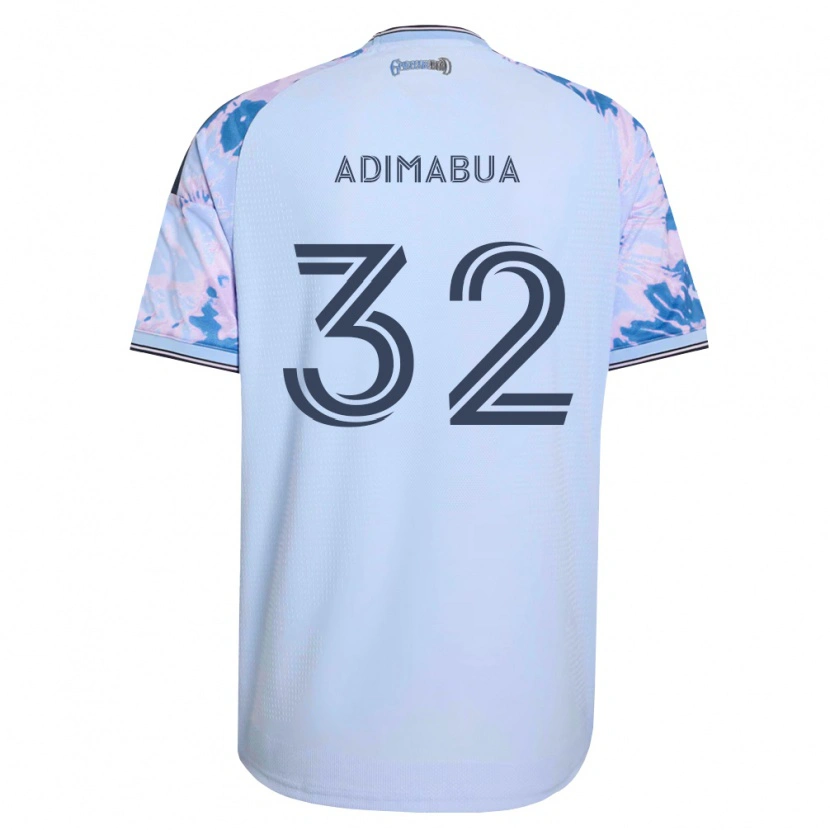 Danxen Dětské Nonso Adimabua #32 Královsky Modrá Bílá Černá Daleko Hráčské Dresy 2026/27 Dres