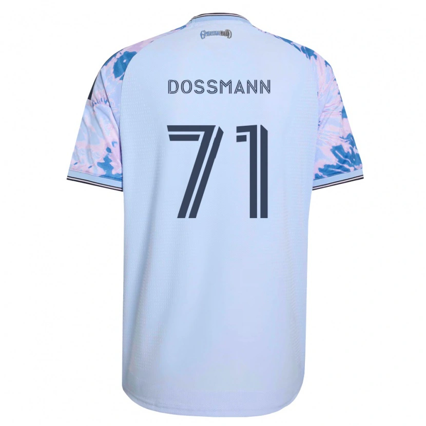 Danxen Dětské Niklas Dossmann #71 Královsky Modrá Bílá Černá Daleko Hráčské Dresy 2026/27 Dres