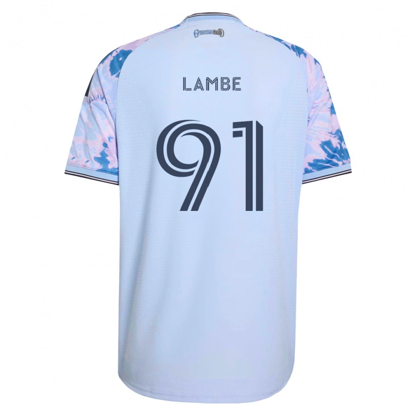 Danxen Dětské Connor Lambe #91 Královsky Modrá Bílá Černá Daleko Hráčské Dresy 2026/27 Dres