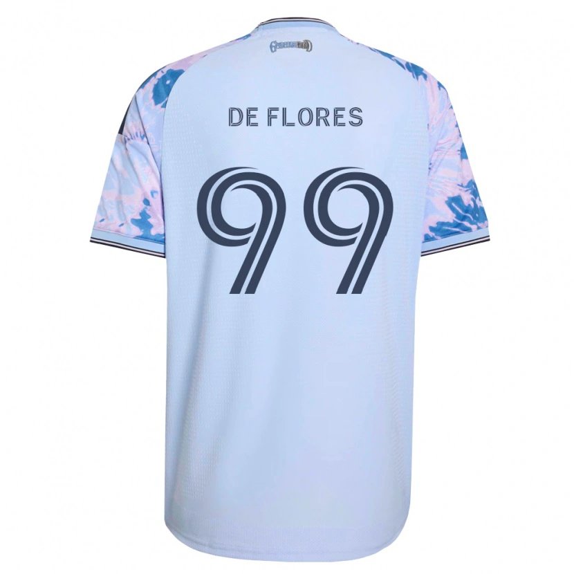 Danxen Dětské Shane De Flores #99 Královsky Modrá Bílá Černá Daleko Hráčské Dresy 2026/27 Dres