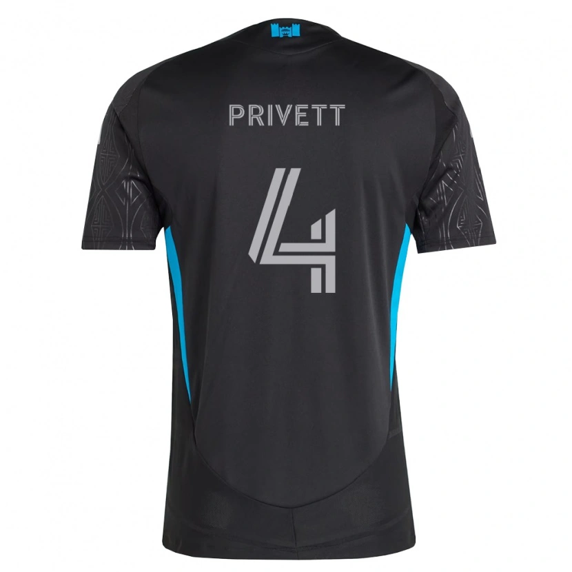 Danxen Dětské Andrew Privett #4 Černá Bílá Nebesky Modrá Daleko Hráčské Dresy 2026/27 Dres
