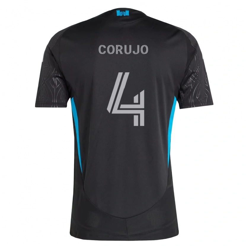Danxen Dětské Guzmán Corujo #4 Černá Bílá Nebesky Modrá Daleko Hráčské Dresy 2026/27 Dres