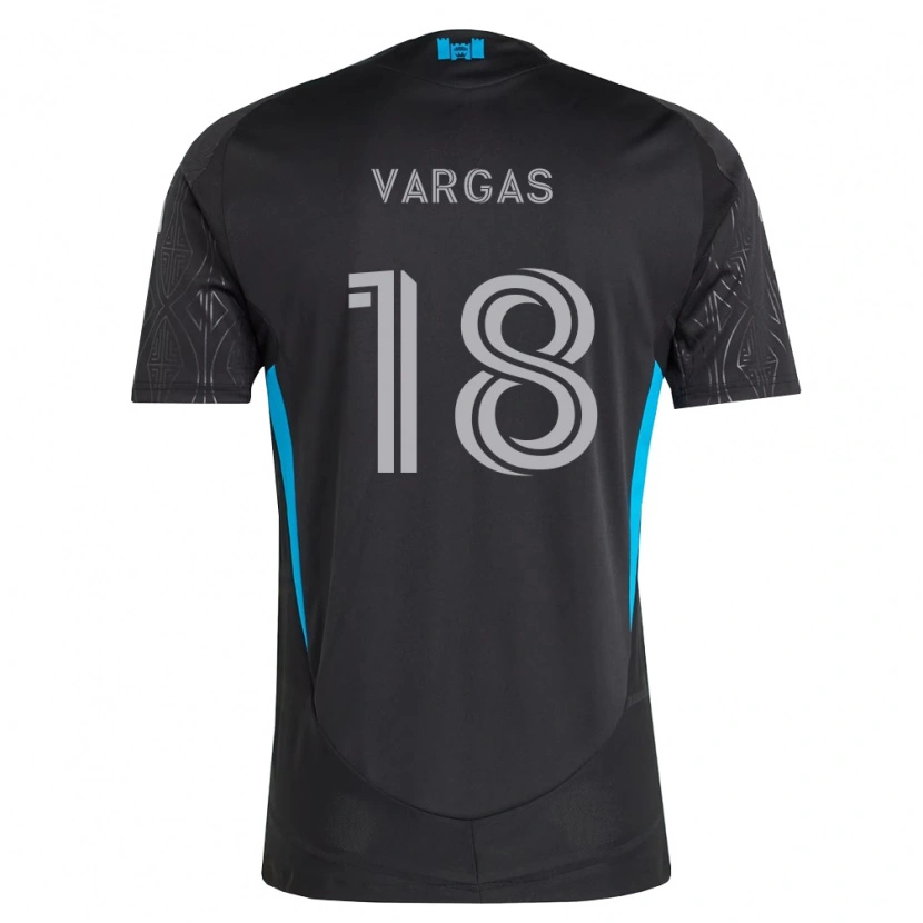 Danxen Dětské Kerwin Vargas #18 Černá Bílá Nebesky Modrá Daleko Hráčské Dresy 2026/27 Dres