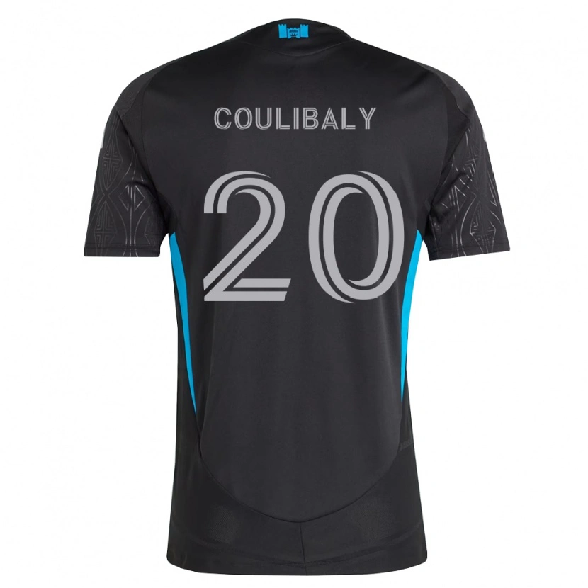 Danxen Dětské Baye Coulibaly #20 Černá Bílá Nebesky Modrá Daleko Hráčské Dresy 2026/27 Dres