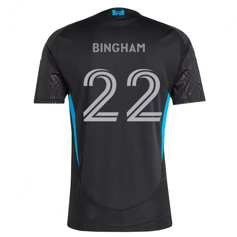 Danxen Dětské David Bingham #22 Černá Bílá Nebesky Modrá Daleko Hráčské Dresy 2026/27 Dres