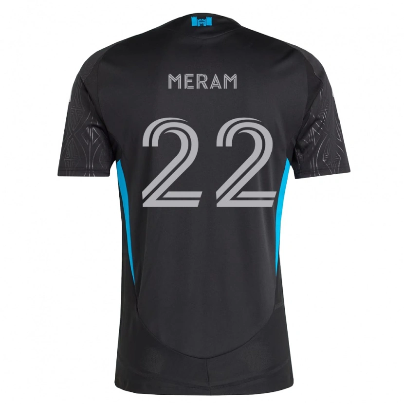 Danxen Dětské Justin Meram #22 Černá Bílá Nebesky Modrá Daleko Hráčské Dresy 2026/27 Dres