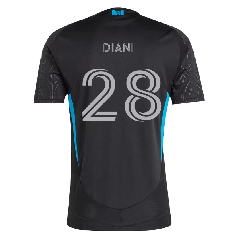 Danxen Dětské Djibril Diani #28 Černá Bílá Nebesky Modrá Daleko Hráčské Dresy 2026/27 Dres