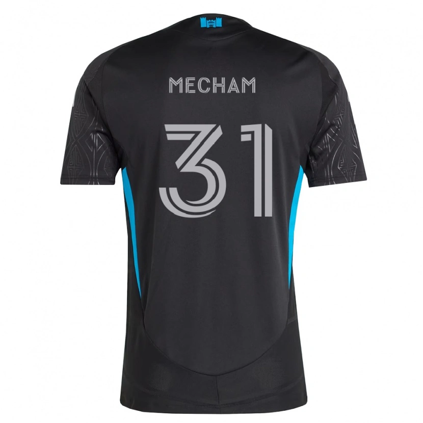 Danxen Dětské Jake Mecham #31 Černá Bílá Nebesky Modrá Daleko Hráčské Dresy 2026/27 Dres