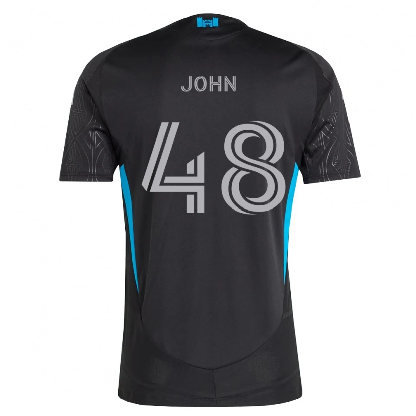 Danxen Dětské Aron John #48 Černá Bílá Nebesky Modrá Daleko Hráčské Dresy 2026/27 Dres
