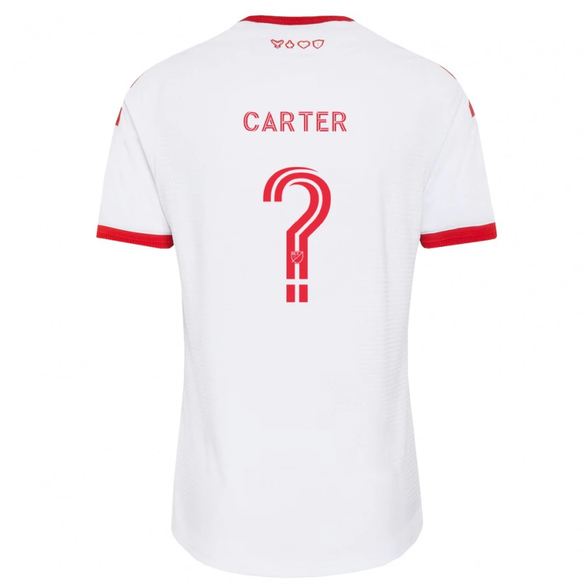 Danxen Dětské Ajahni Carter #0 Bílá Červená Černá Daleko Hráčské Dresy 2026/27 Dres