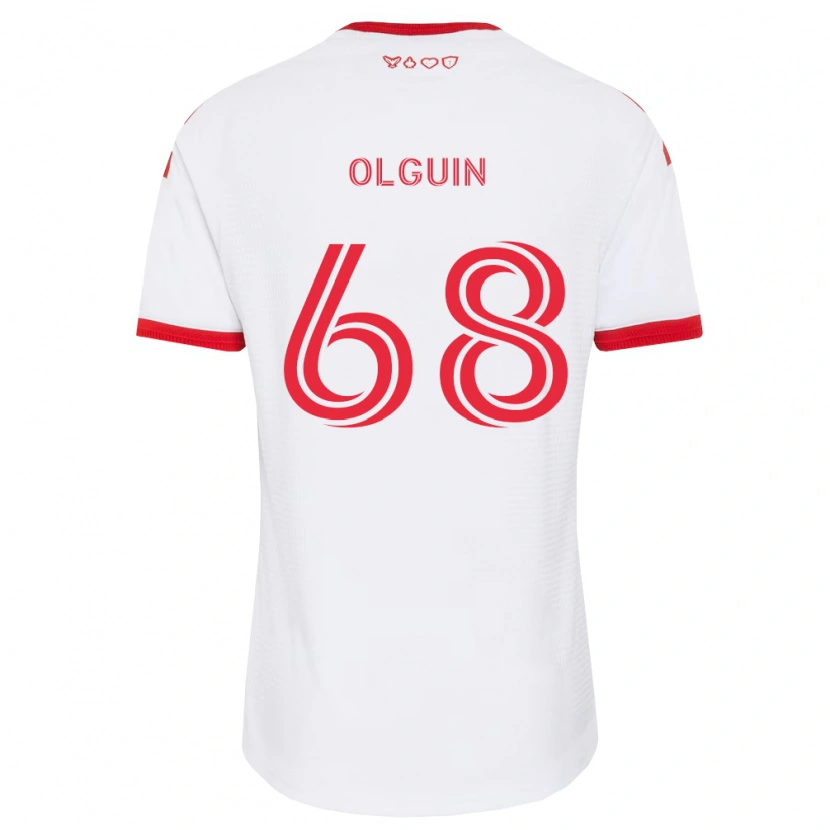 Danxen Dětské Lucas Olguin #68 Bílá Červená Černá Daleko Hráčské Dresy 2026/27 Dres