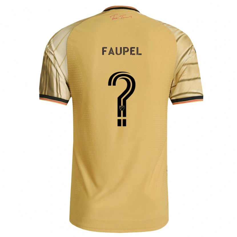 Danxen Dětské Anthony Faupel #0 Hnědá Žlutá Černá Daleko Hráčské Dresy 2026/27 Dres