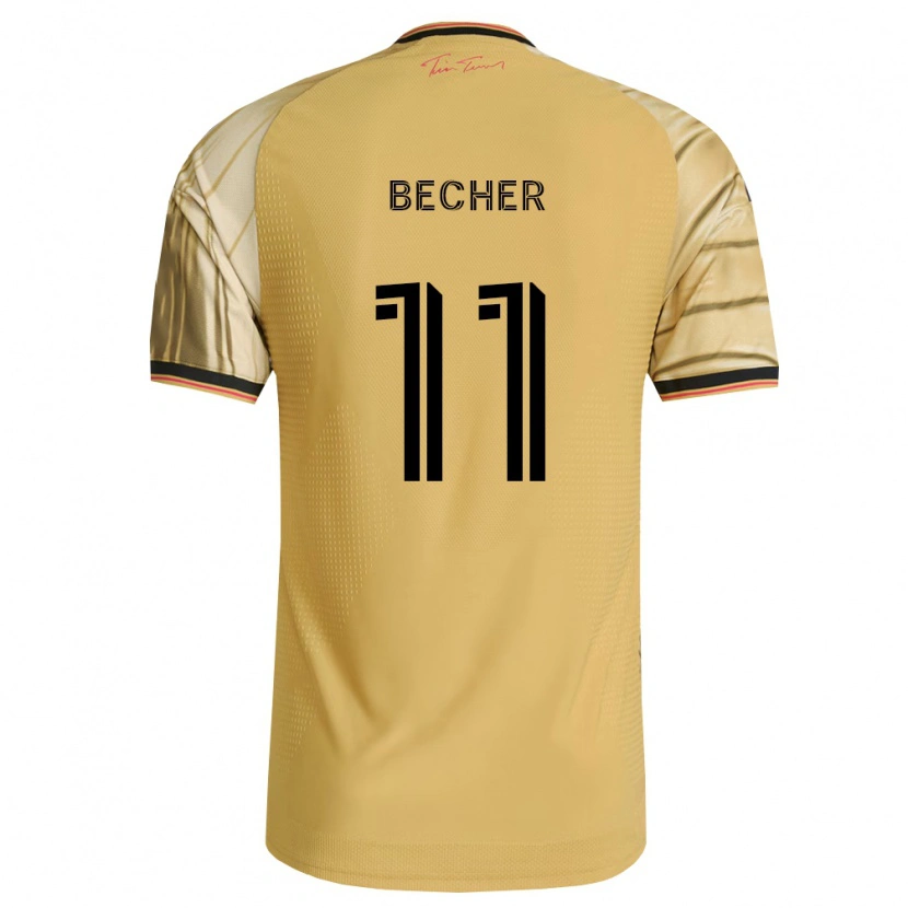 Danxen Dětské Simon Becher #11 Hnědá Žlutá Černá Daleko Hráčské Dresy 2026/27 Dres