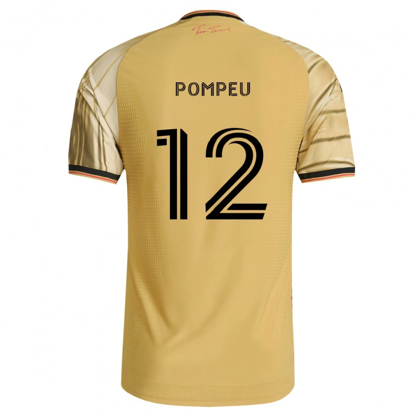 Danxen Dětské Célio Pompeu #12 Hnědá Žlutá Černá Daleko Hráčské Dresy 2026/27 Dres