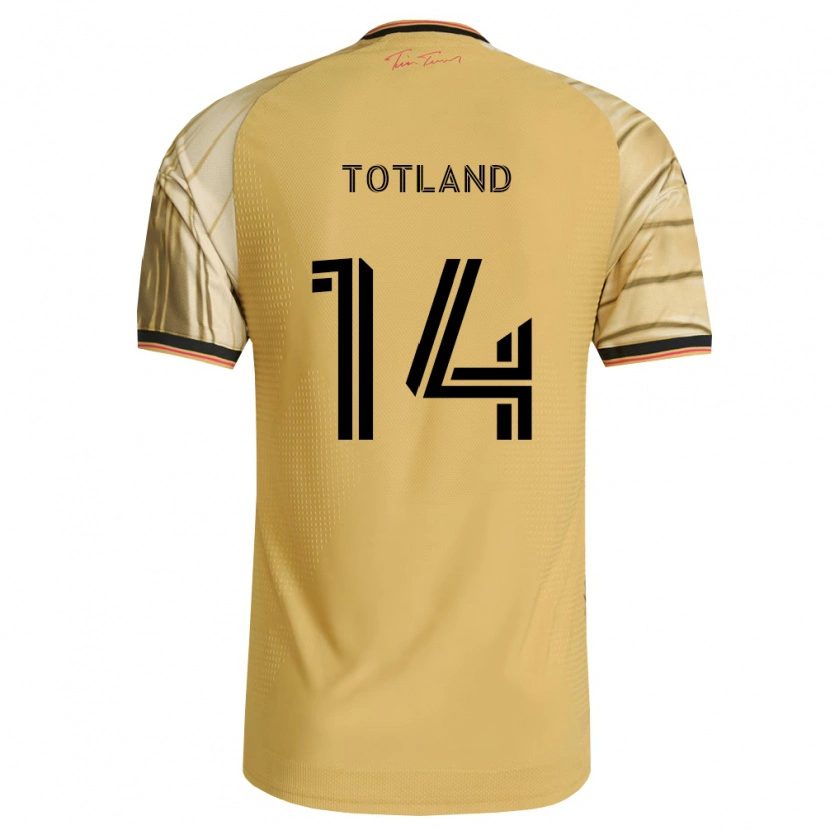 Danxen Dětské Tomas Totland #14 Hnědá Žlutá Černá Daleko Hráčské Dresy 2026/27 Dres