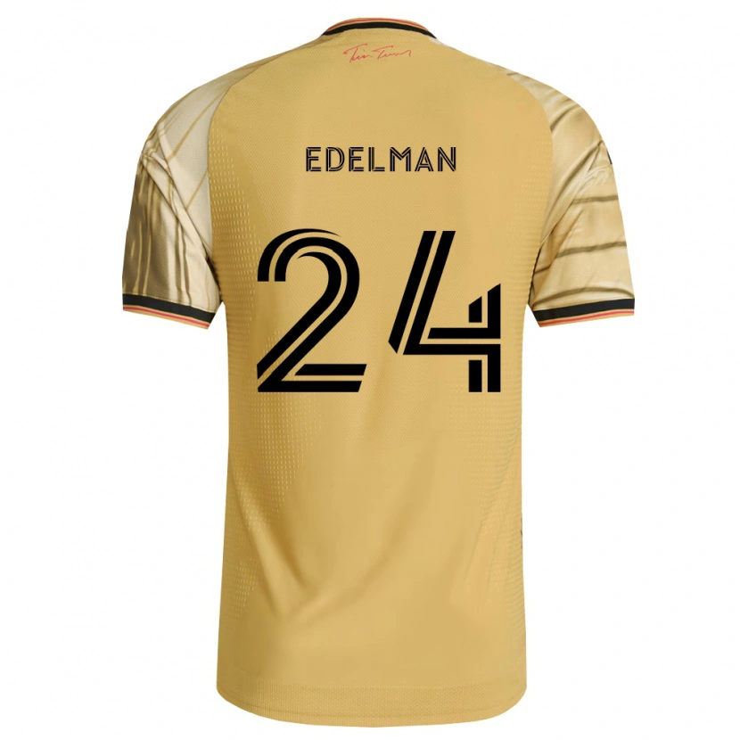 Danxen Dětské Daniel Edelman #24 Hnědá Žlutá Černá Daleko Hráčské Dresy 2026/27 Dres