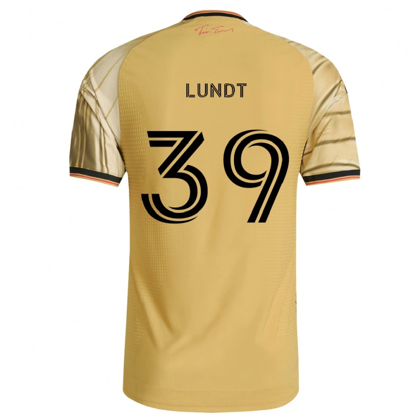 Danxen Dětské Ben Lundt #39 Hnědá Žlutá Černá Daleko Hráčské Dresy 2026/27 Dres