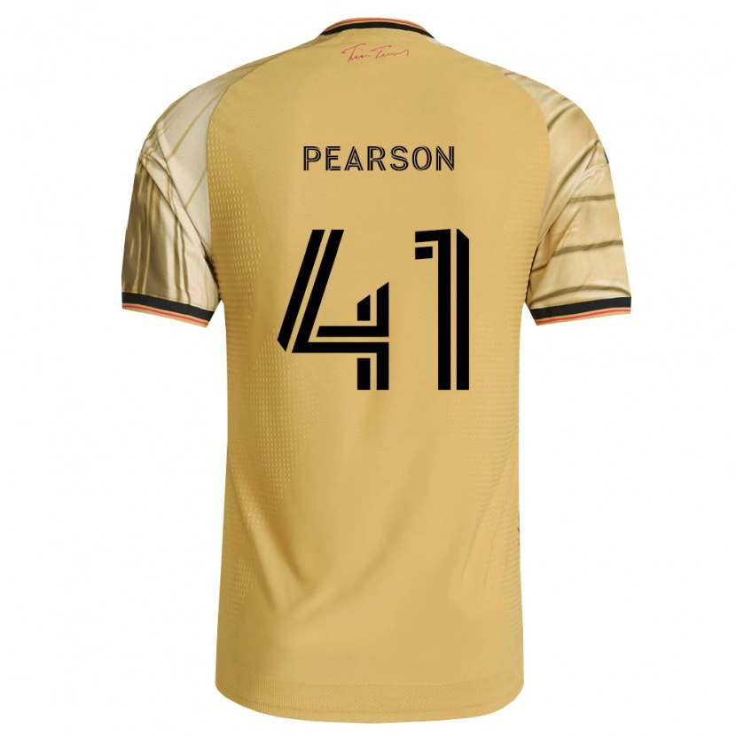 Danxen Dětské Christopher Pearson #41 Hnědá Žlutá Černá Daleko Hráčské Dresy 2026/27 Dres