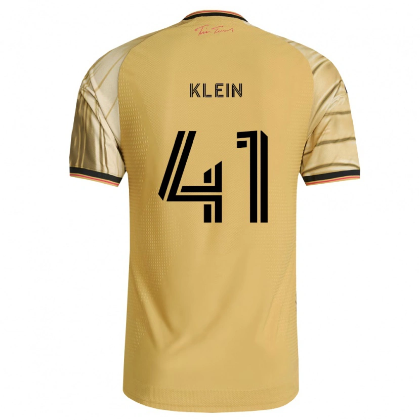 Danxen Dětské Johnny Klein #41 Hnědá Žlutá Černá Daleko Hráčské Dresy 2026/27 Dres