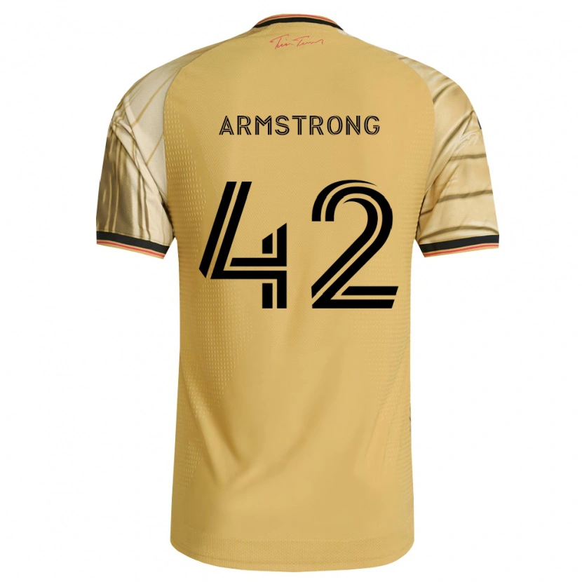 Danxen Dětské Ezra Armstrong #42 Hnědá Žlutá Černá Daleko Hráčské Dresy 2026/27 Dres