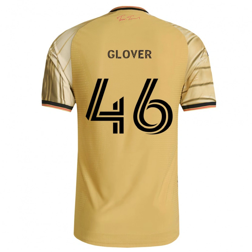 Danxen Dětské Caden Glover #46 Hnědá Žlutá Černá Daleko Hráčské Dresy 2026/27 Dres