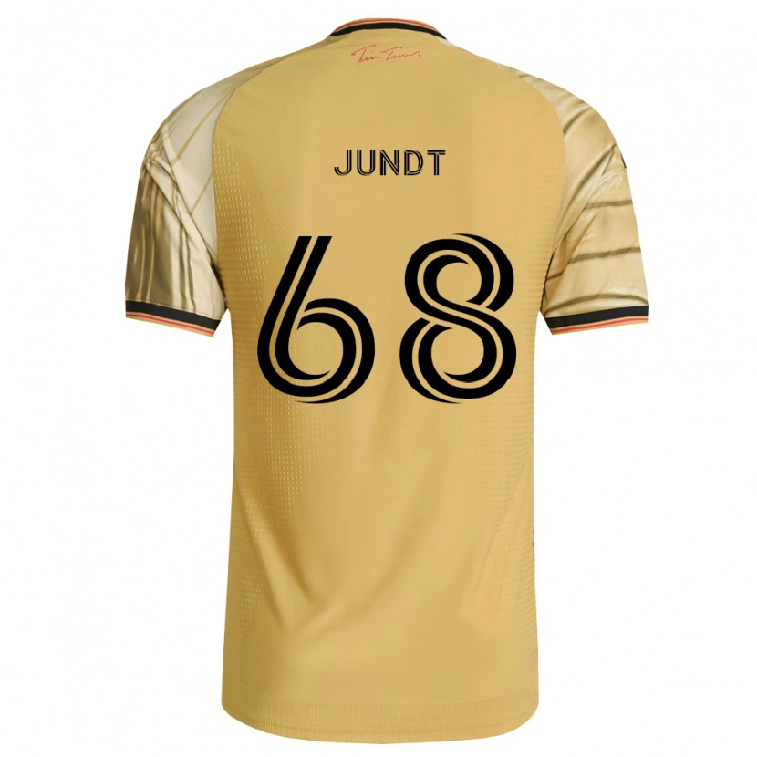 Danxen Dětské Alexander Jundt #68 Hnědá Žlutá Černá Daleko Hráčské Dresy 2026/27 Dres